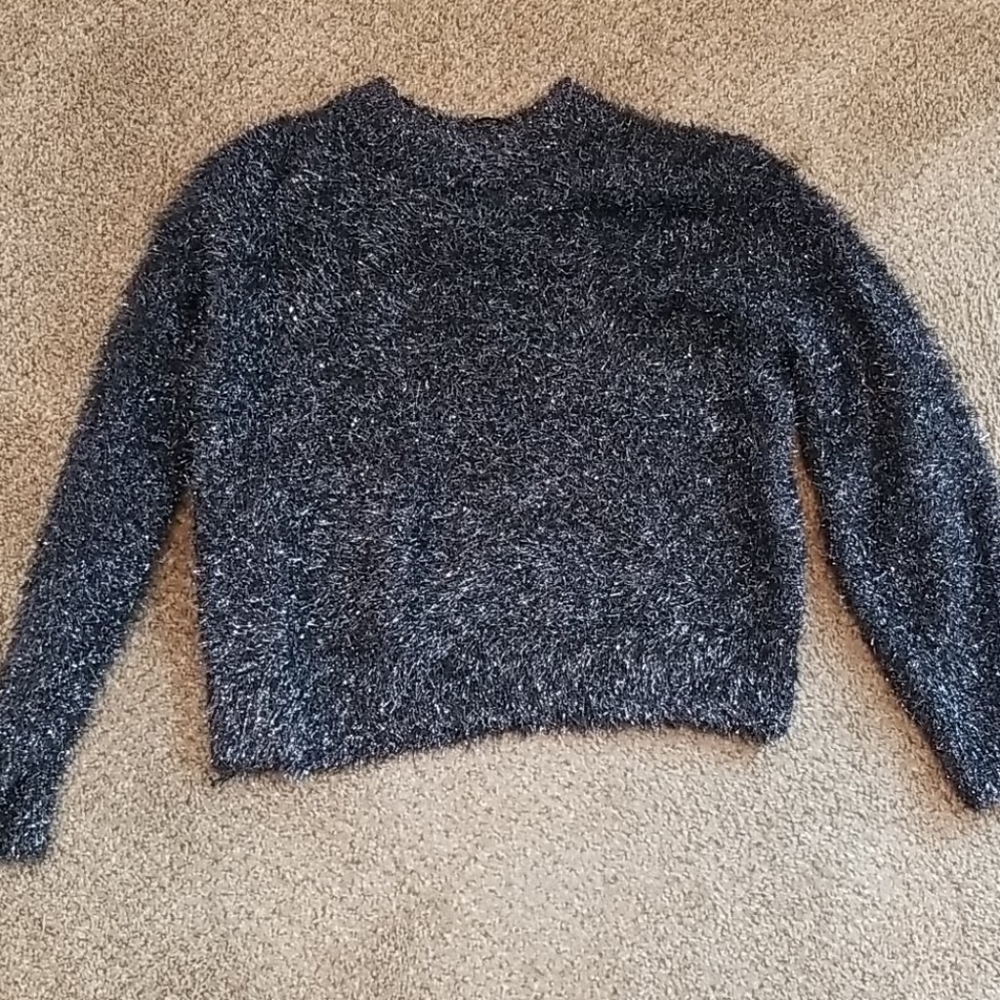 H &M metallic sweater